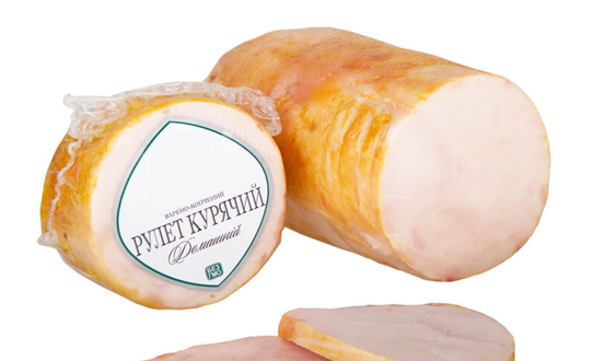 boiled smoked Chicken roll