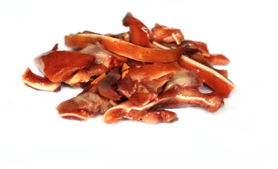 Cooked smoked pork ears
